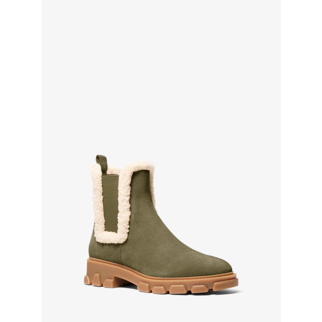 Michael Kors Ridley Suede and Faux Shearling Boot