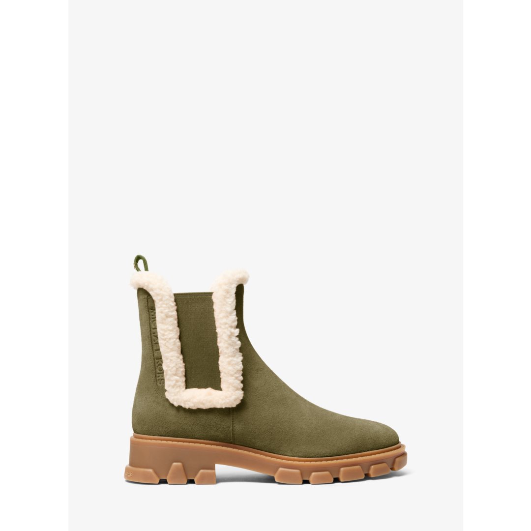 Michael Kors Ridley Suede and Faux Shearling Boot