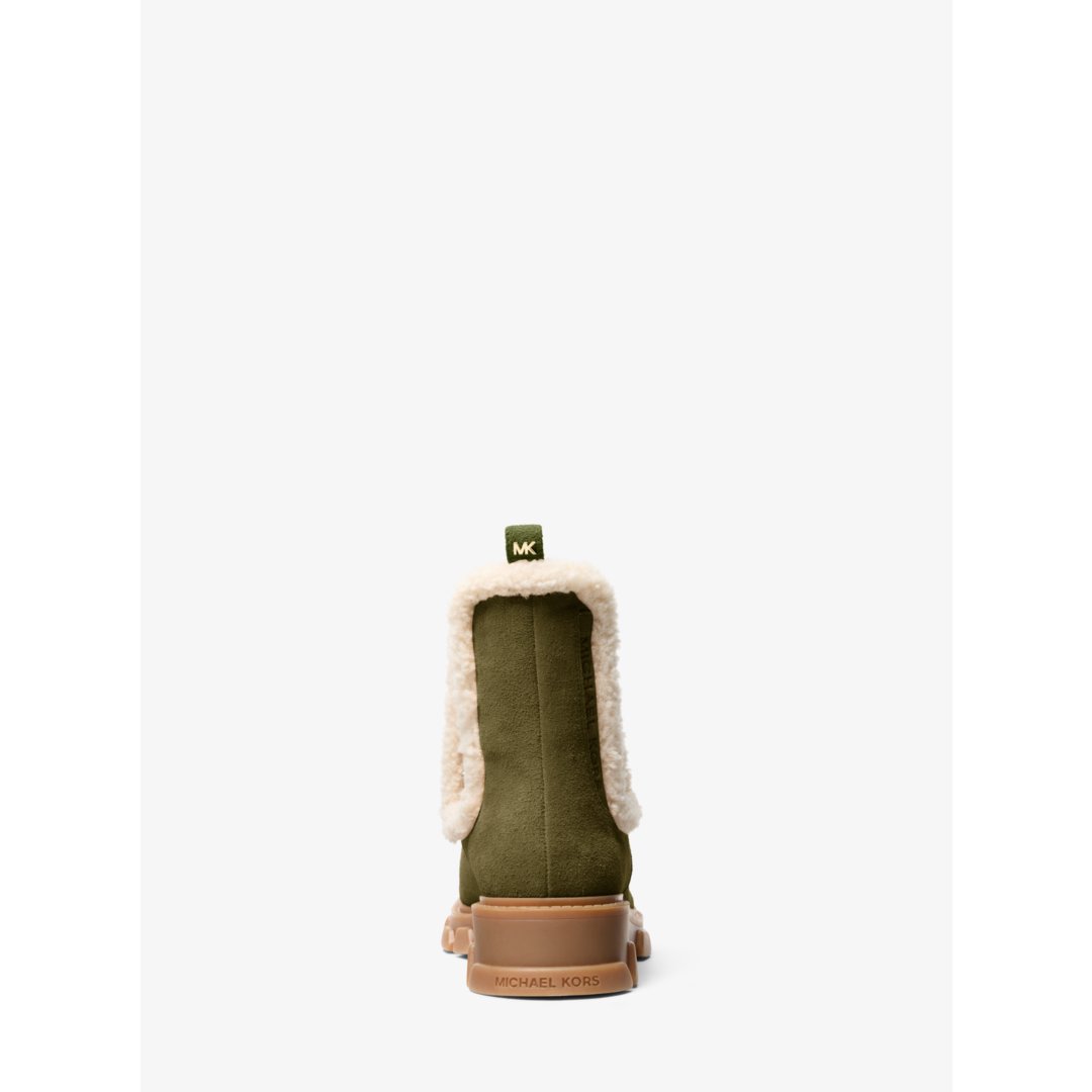 Michael Kors Ridley Suede and Faux Shearling Boot