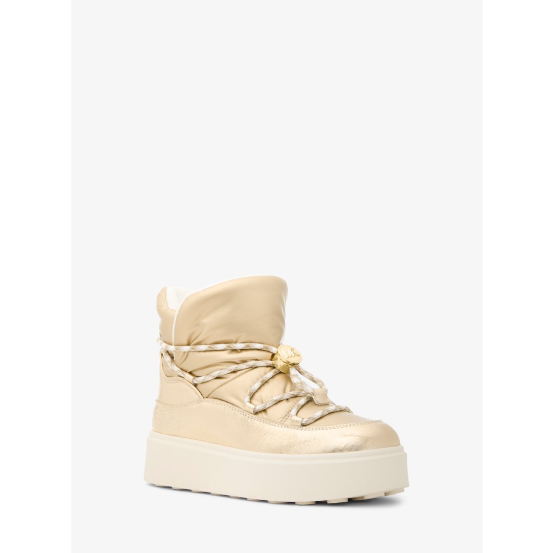 Michael Kors Romey Metallic Lace-Up Boot