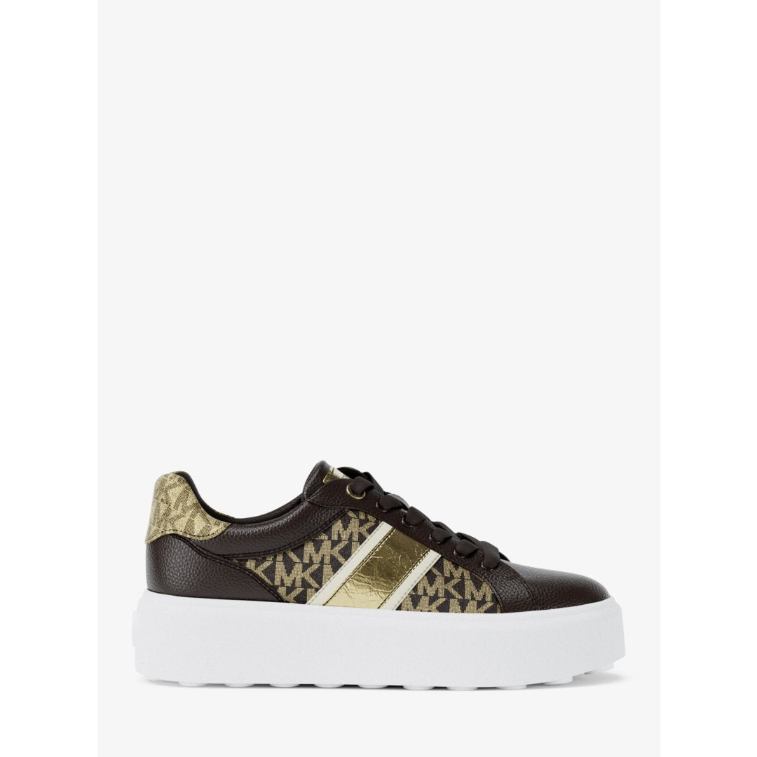 Michael Kors Romey Signature Logo Stripe Platform Sneaker