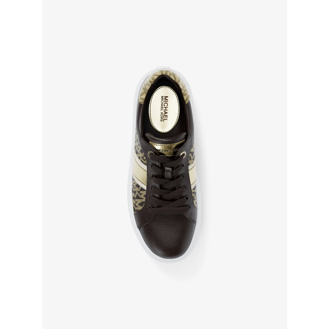 Michael Kors Romey Signature Logo Stripe Platform Sneaker