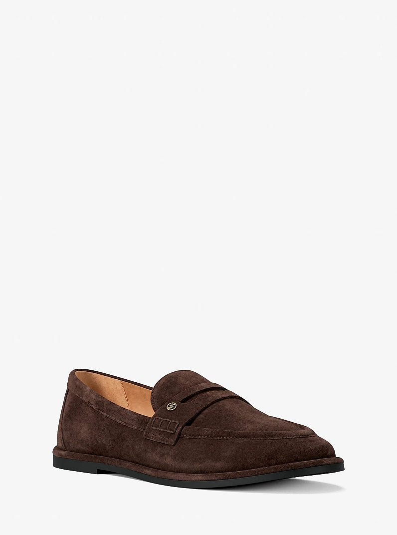 Michael Kors Bree Polyester Microsuede Loafer NUTMEG
