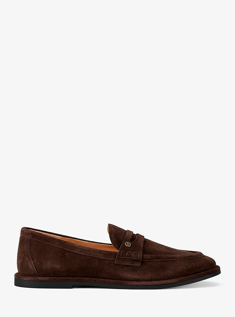 Michael Kors Bree Polyester Microsuede Loafer NUTMEG