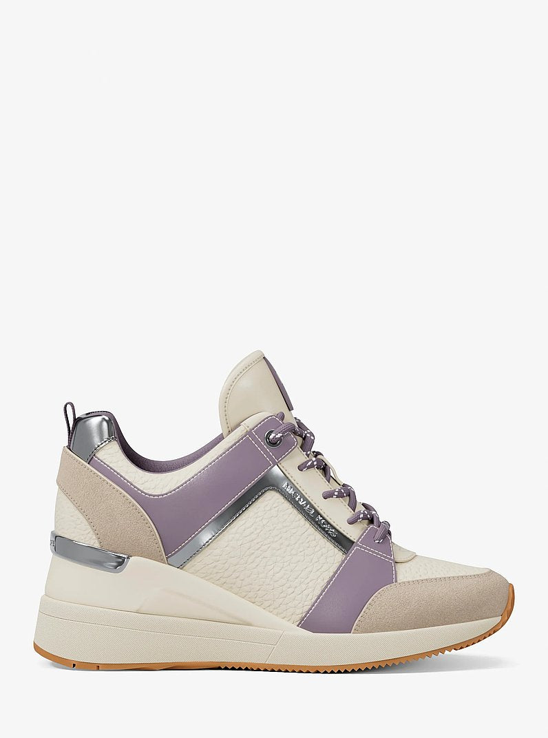 Michael Kors Georgie Mixed-Media Trainer LILAC