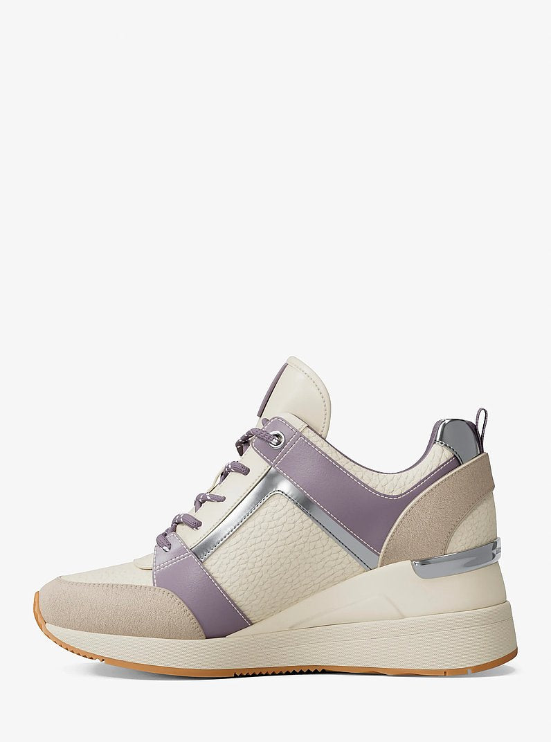 Michael Kors Georgie Mixed-Media Trainer LILAC