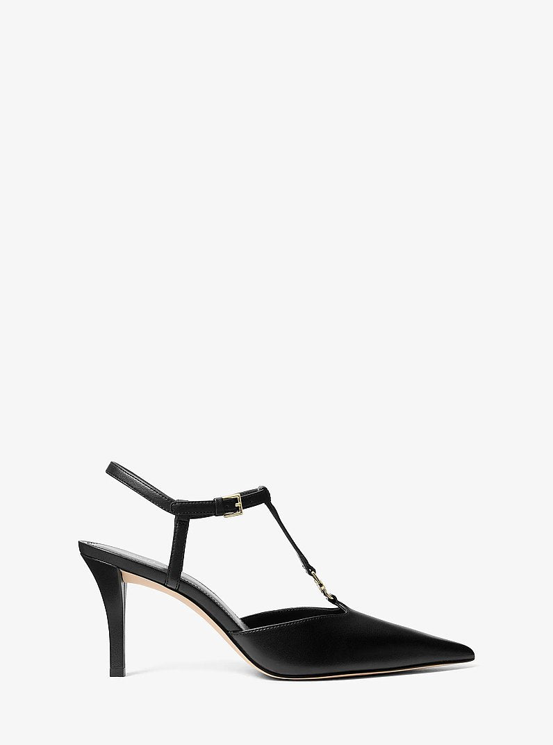 Michael Kors Nalia T-Strap Pump BLACK