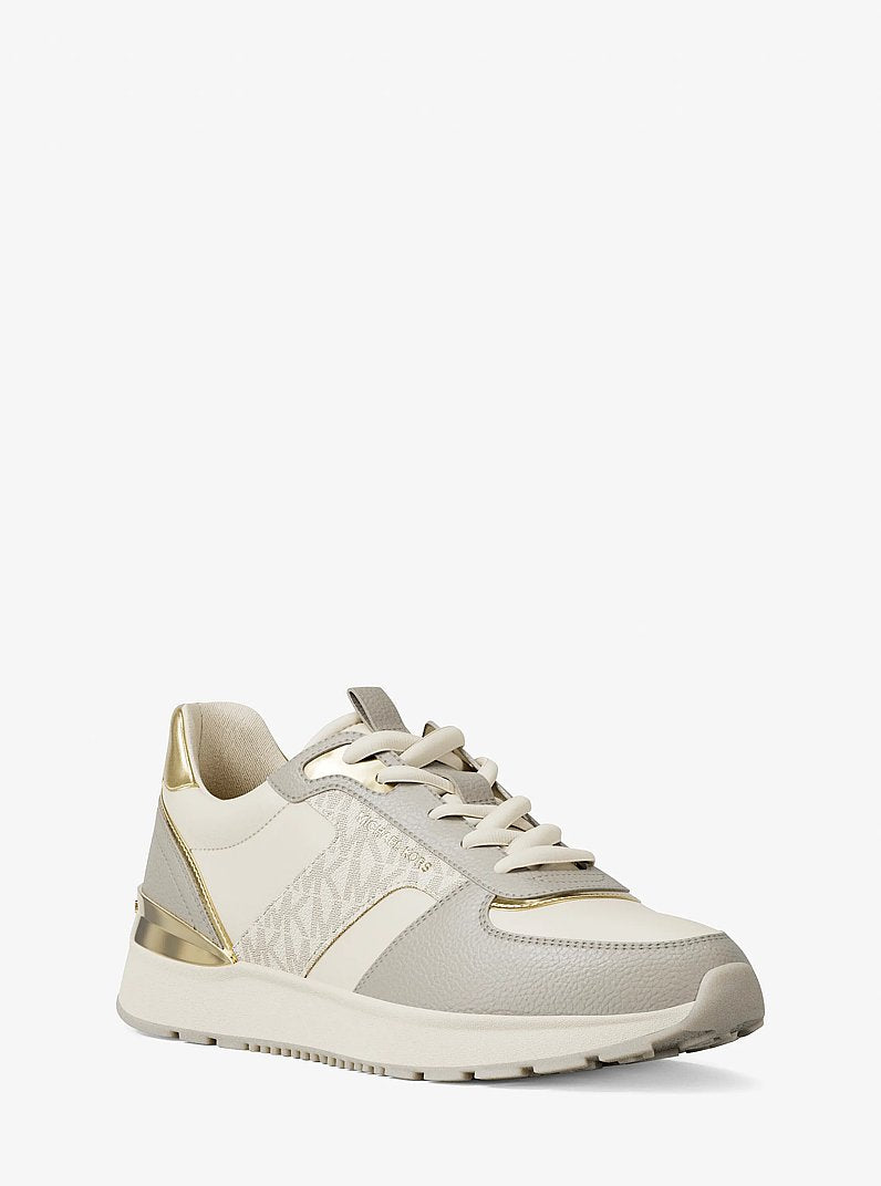 Michael Kors Remy Mixed-Media Trainer VANILLA COMBO