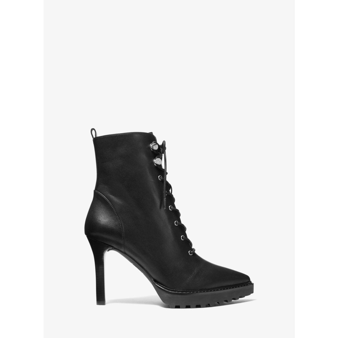 Michael Kors Kyle Leather Lace-Up Boot