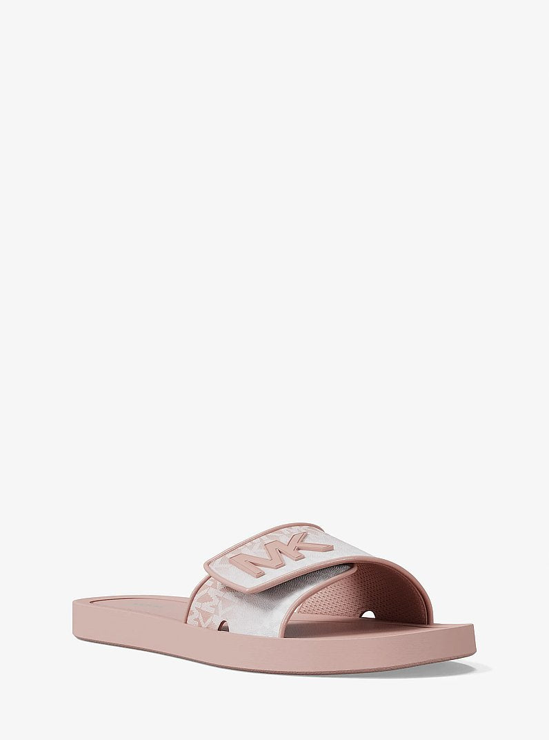 Michael Kors Palmer Ombr Signature Logo Slide Sandal