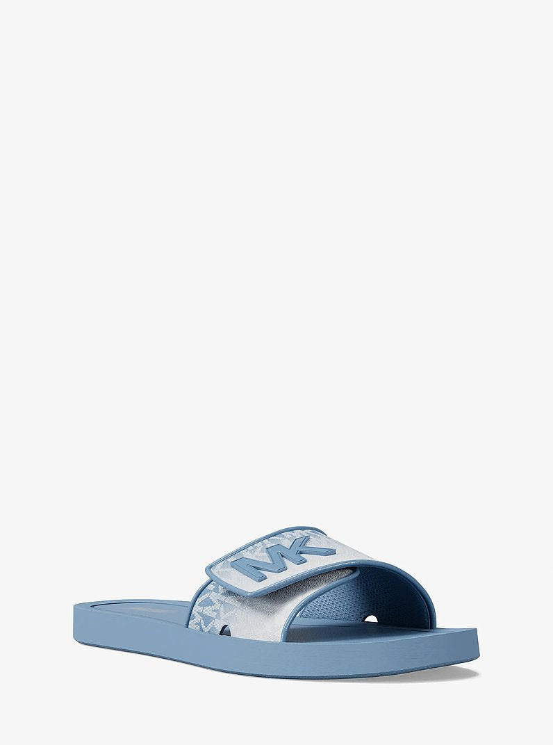 Michael Kors Palmer Ombr Signature Logo Slide Sandal