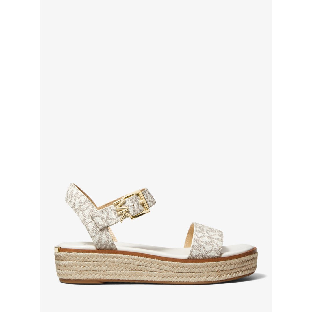Michael Kors Richie Signature Logo Platform Espadrille Sandal
