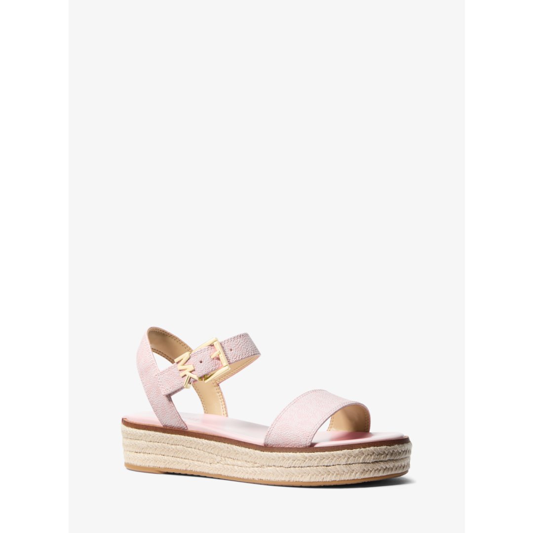 Michael Kors Richie Signature Logo Platform Espadrille Sandal