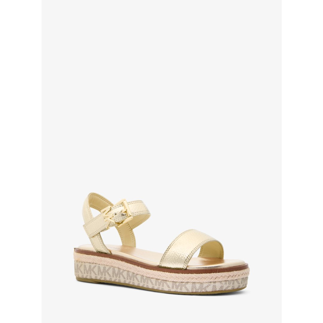 Michael Kors Richie Metallic Platform Espadrille Sandal