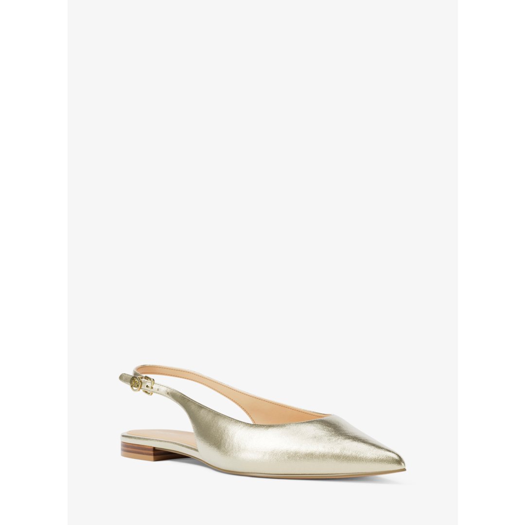 Michael Kors Amali Metallic Slingback Flat