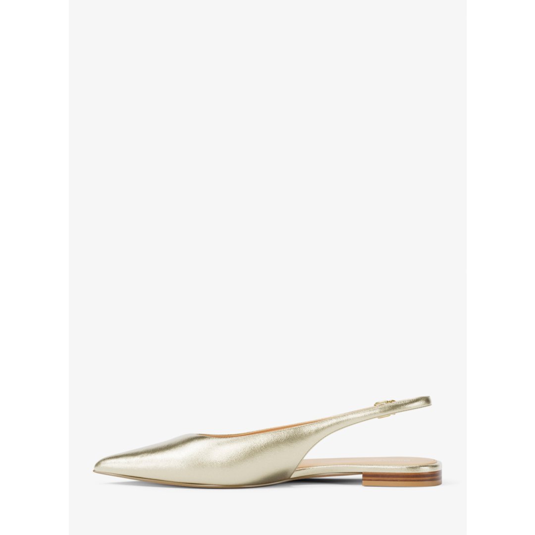 Michael Kors Amali Metallic Slingback Flat