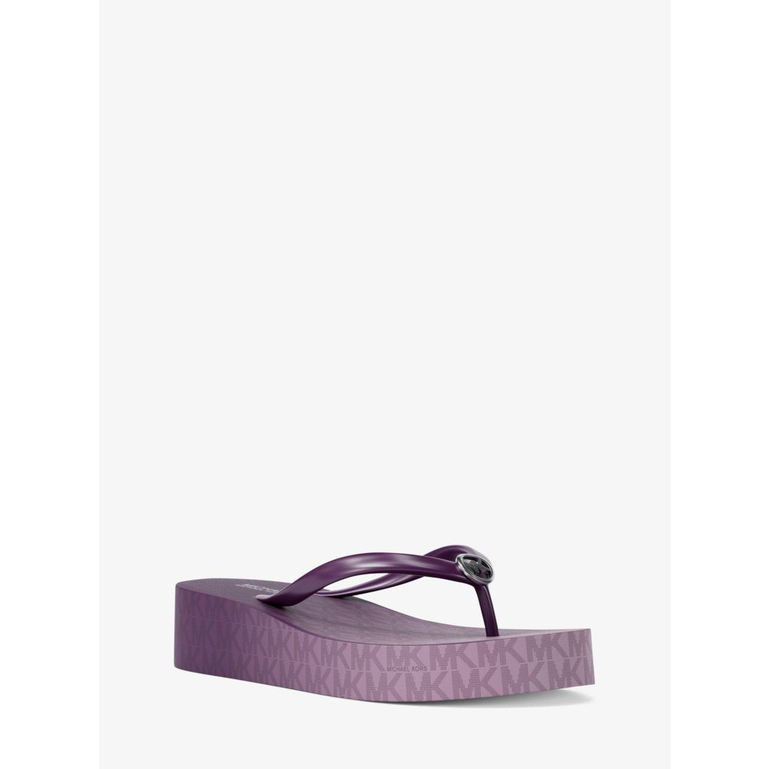 Michael Kors Bedford Ombr Signature Logo Flip Flops