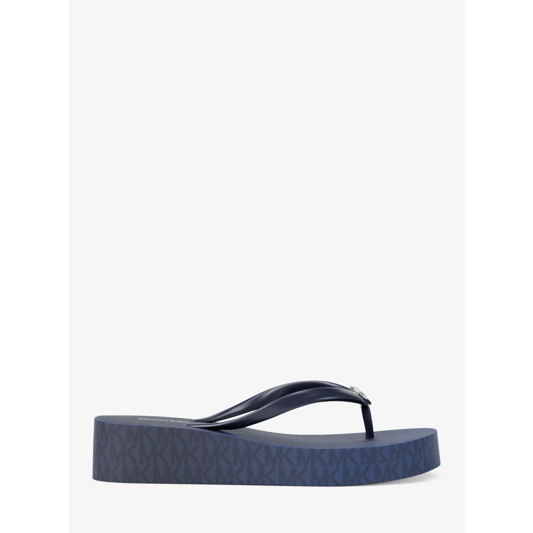 Michael Kors Bedford Ombr Signature Logo Flip Flops