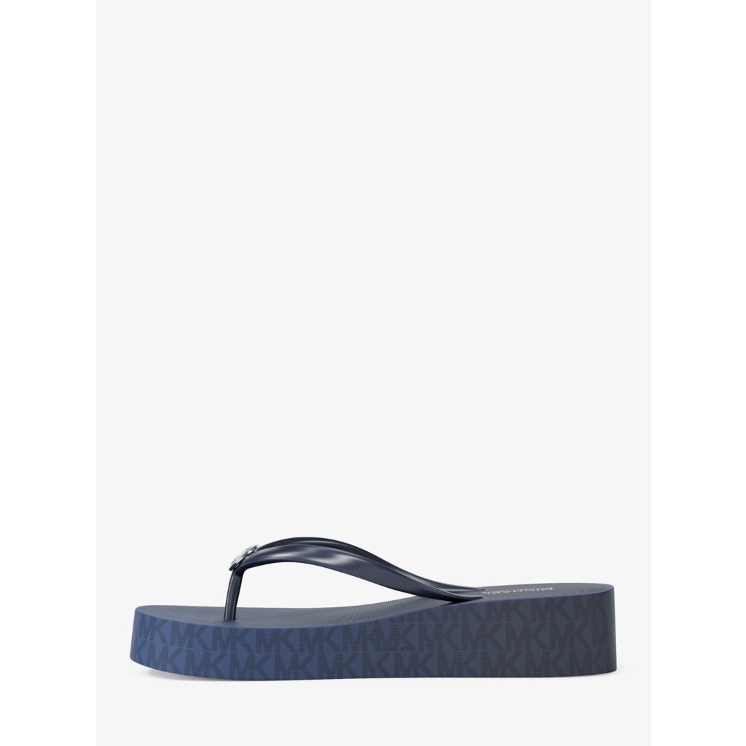 Michael Kors Bedford Ombr Signature Logo Flip Flops