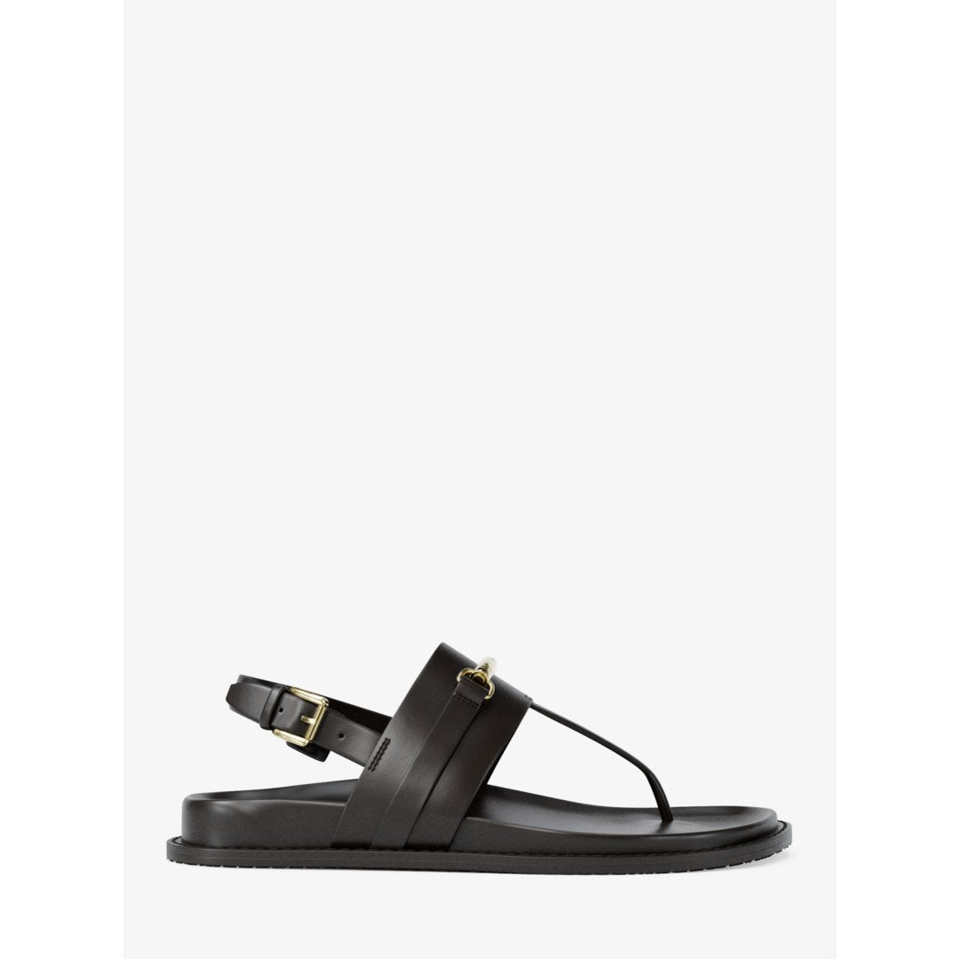 Michael Kors Carson Leather T-Strap Sandal