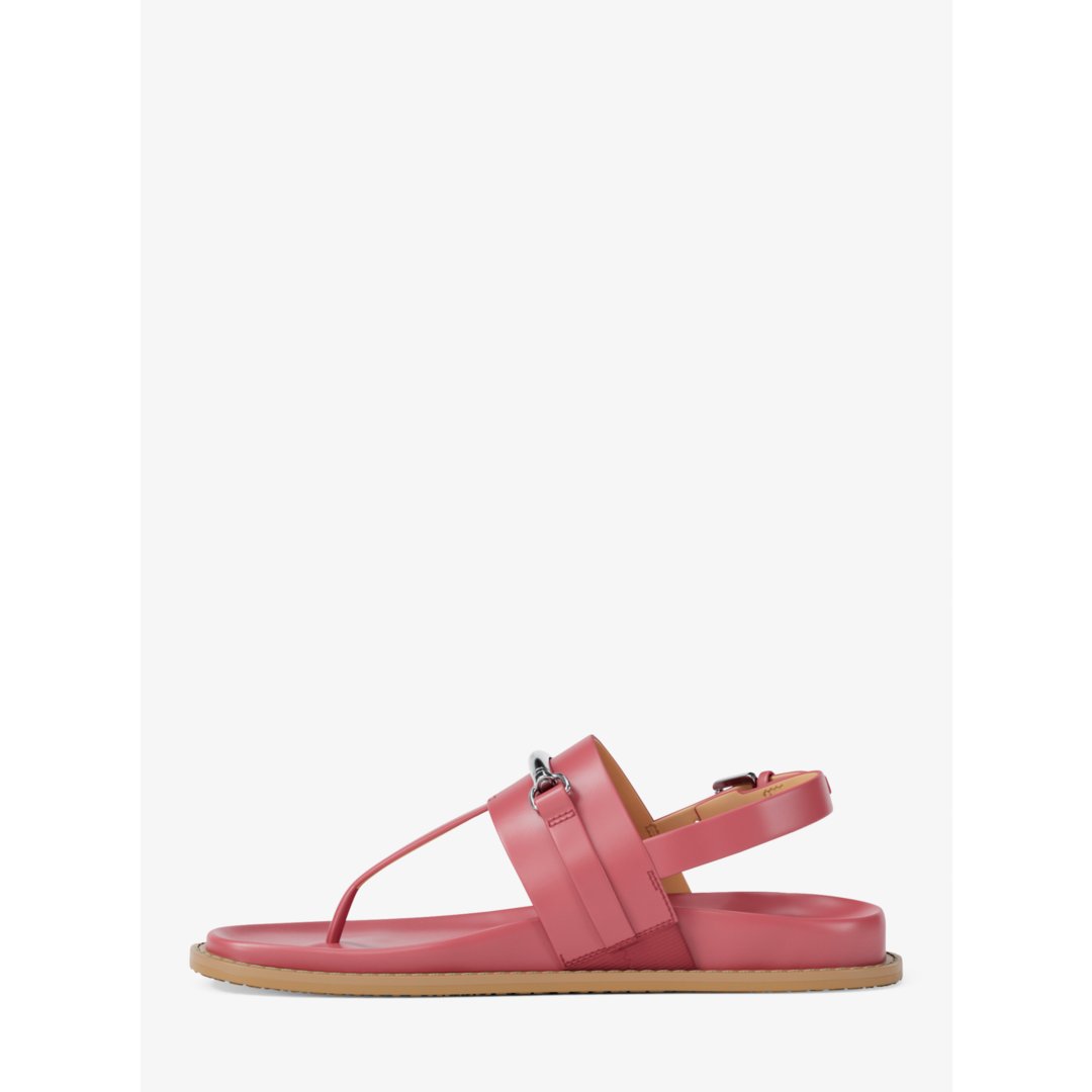Michael Kors Carson Leather T-Strap Sandal