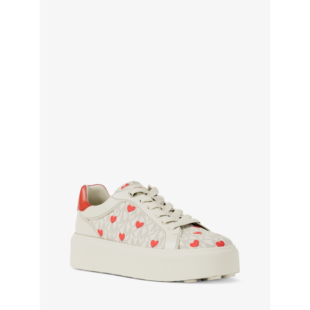 Michael Kors Romey Printed Signature Logo Platform Sneaker