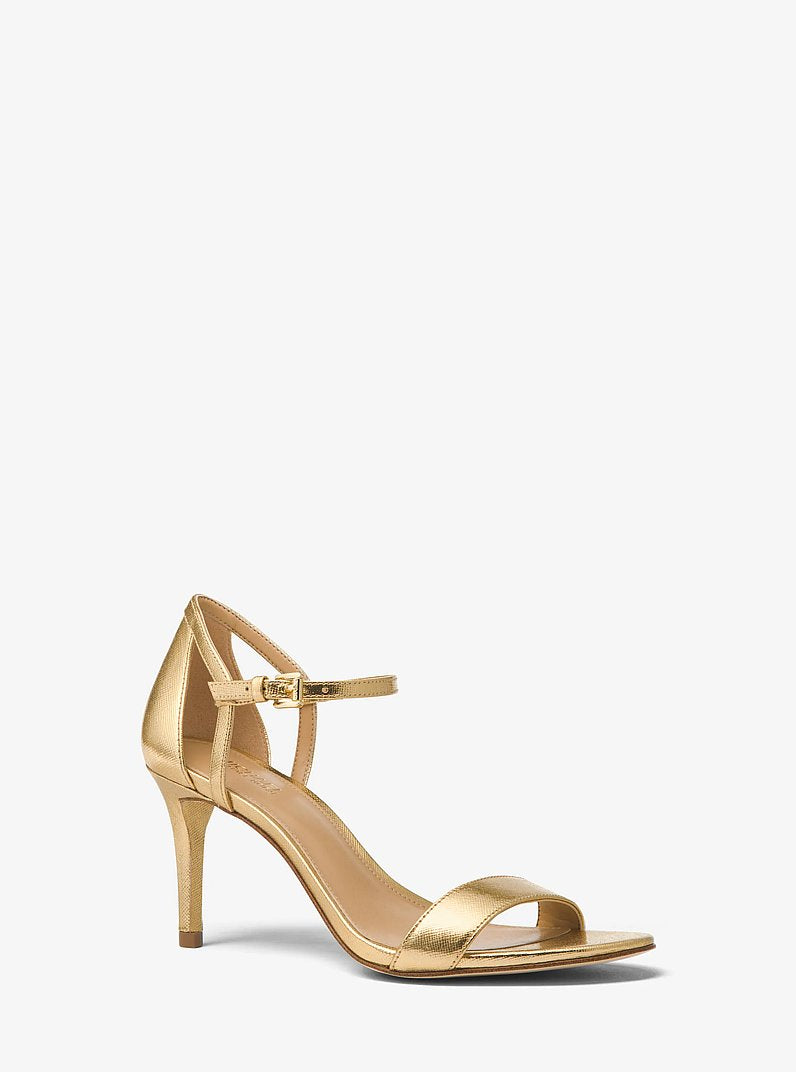 Michael Kors Simone Metallic Sandal PALE GOLD
