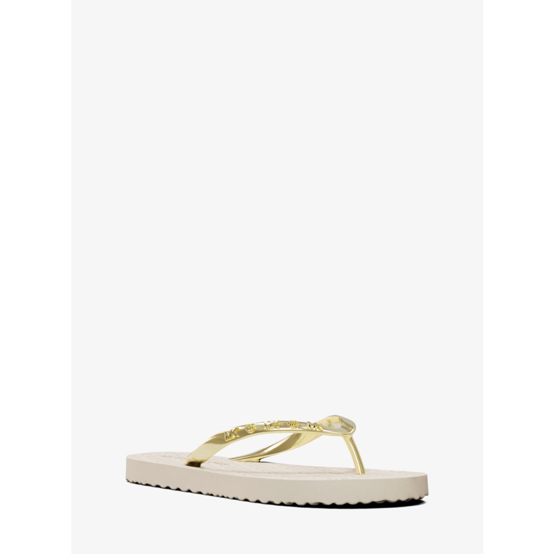 Michael Kors Signature Logo Flip Flops