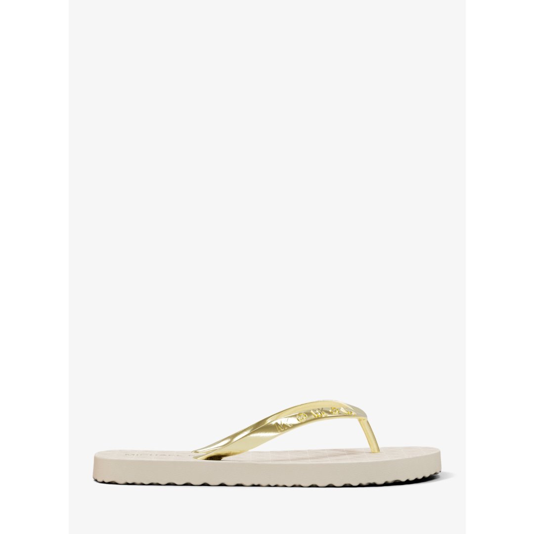 Michael Kors Signature Logo Flip Flops