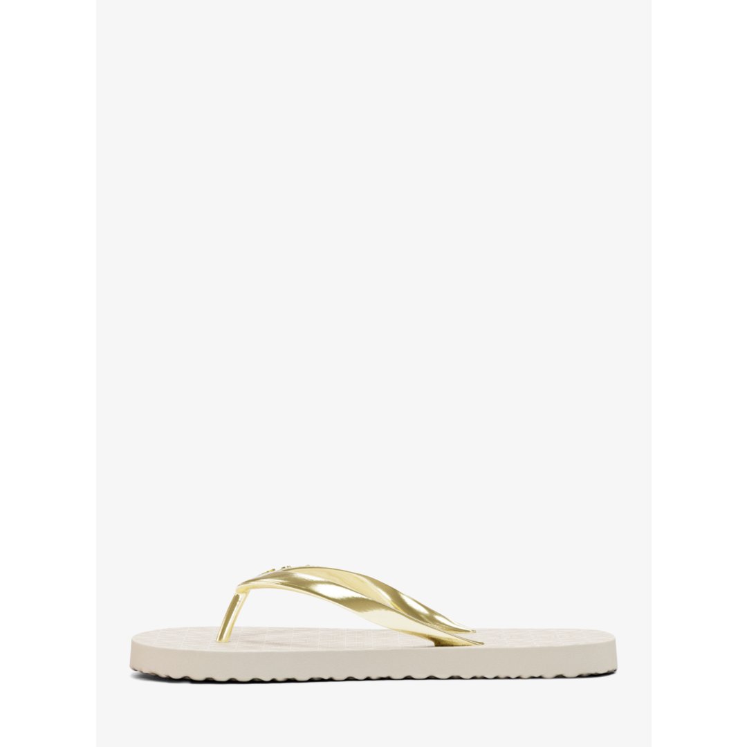 Michael Kors Signature Logo Flip Flops