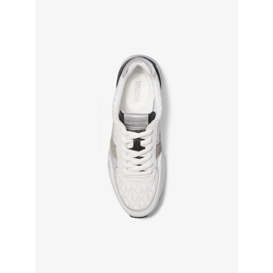 Michael Kors Andi Color-Block Signature Logo Trainer