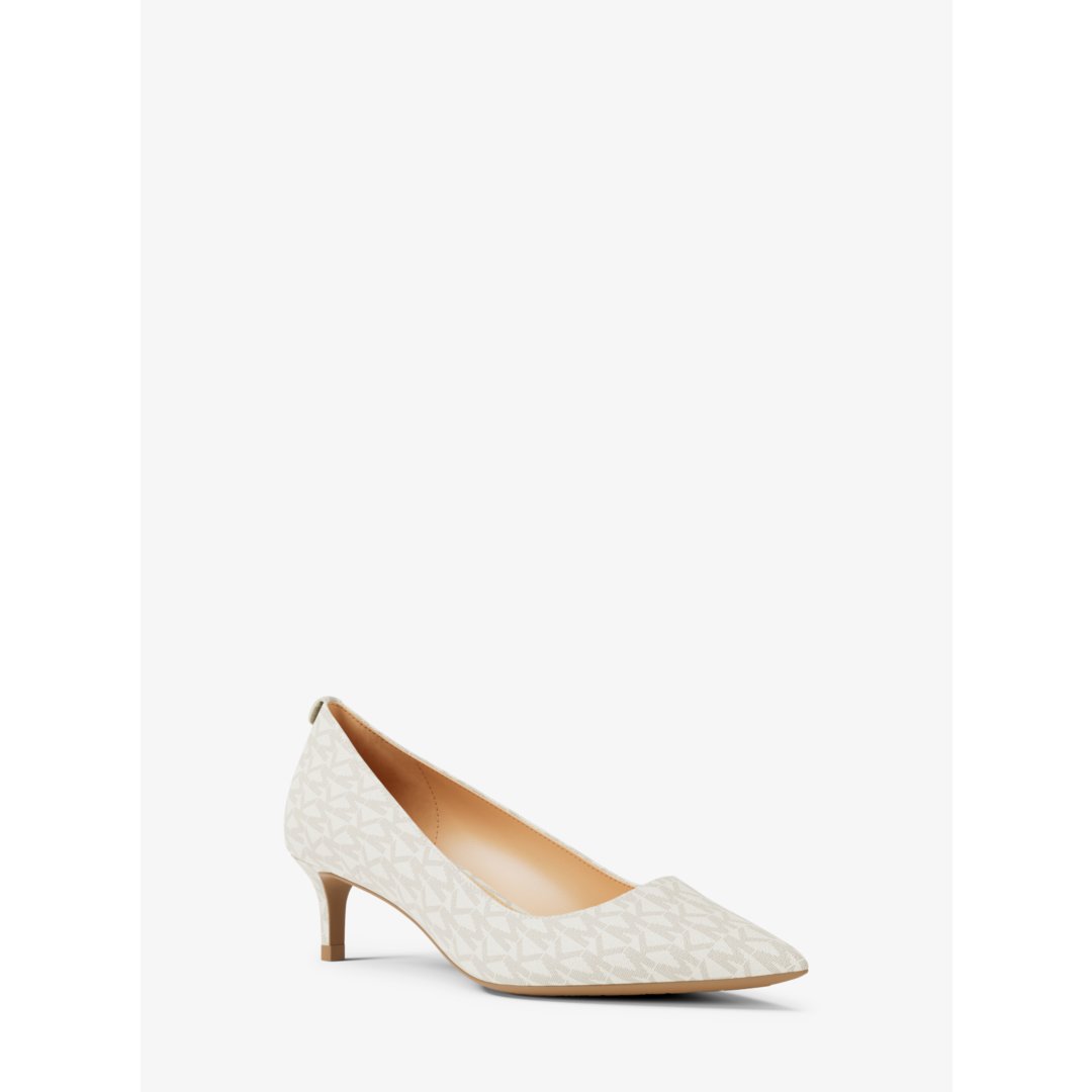 Michael Kors Alina Flex Signature Logo Kitten Heel Pump