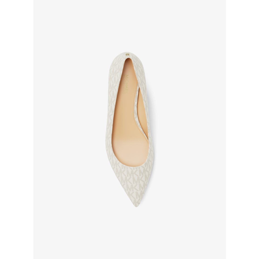 Michael Kors Alina Flex Signature Logo Kitten Heel Pump