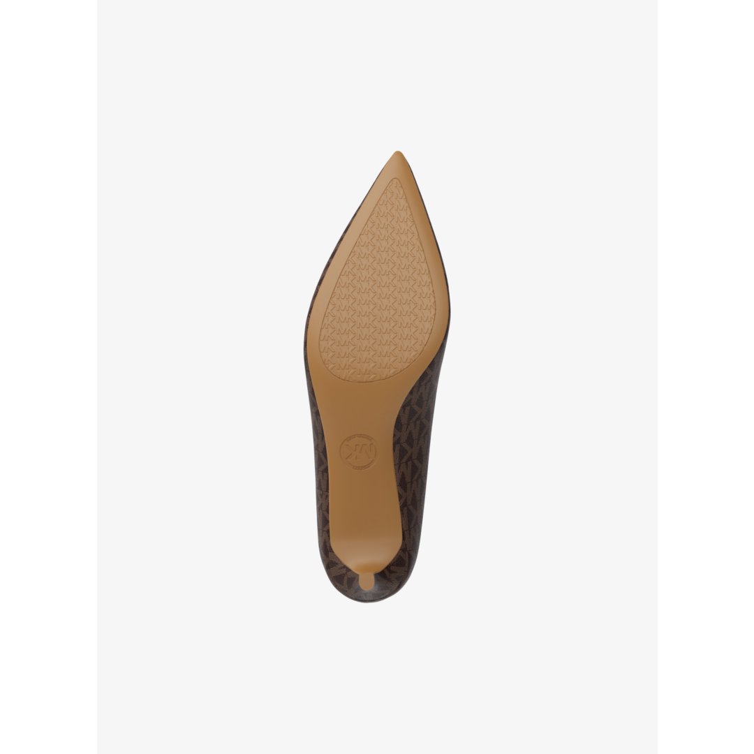 Michael Kors Alina Flex Signature Logo Kitten Heel Pump