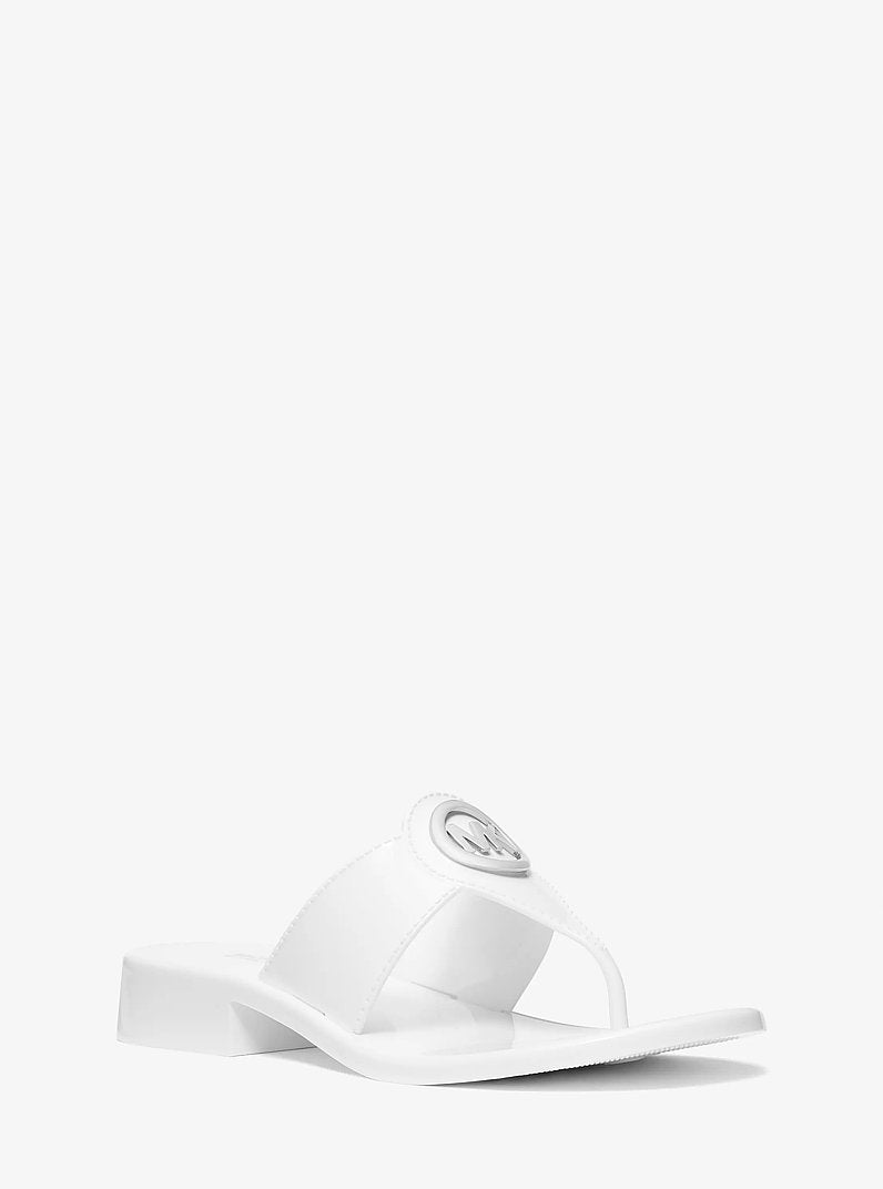 Michael Kors Hannah Jelly T-Strap Sandal OPTIC WHITE