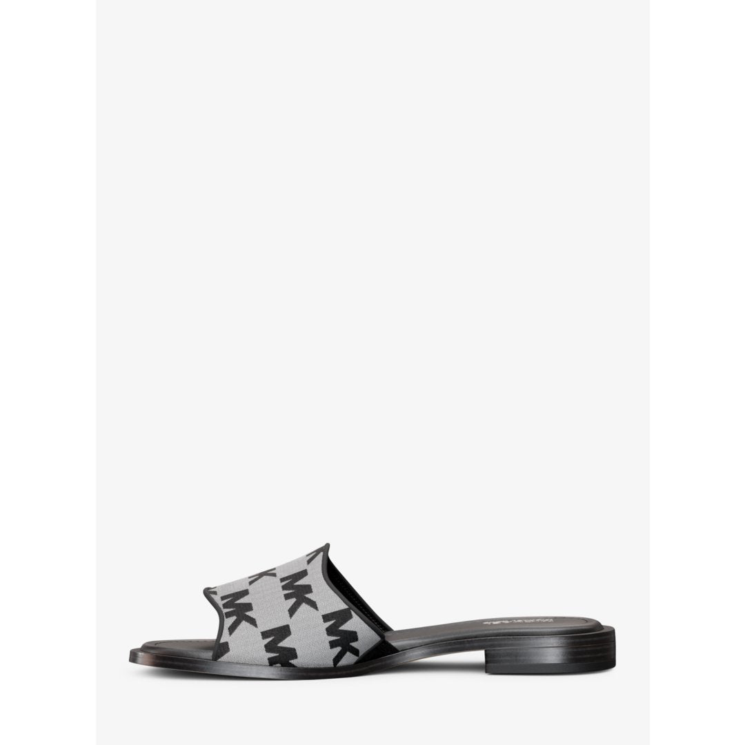 Michael Kors Hannah Logo Jacquard Slide Sandal