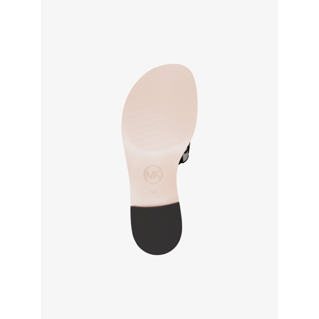 Michael Kors Hannah Logo Jacquard Slide Sandal