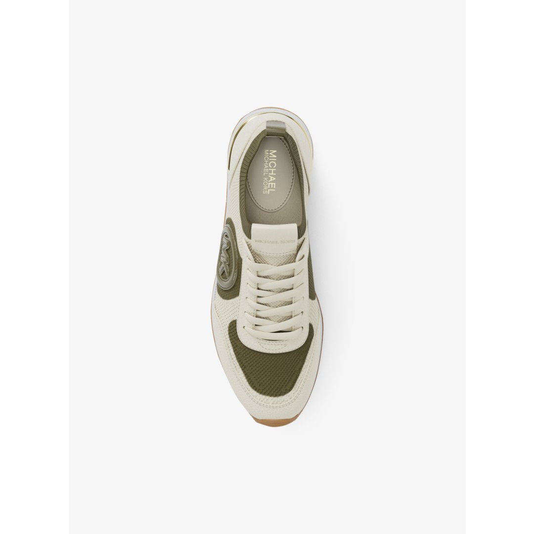 Michael Kors Jenkins Two-Tone Stretch Knit Trainer