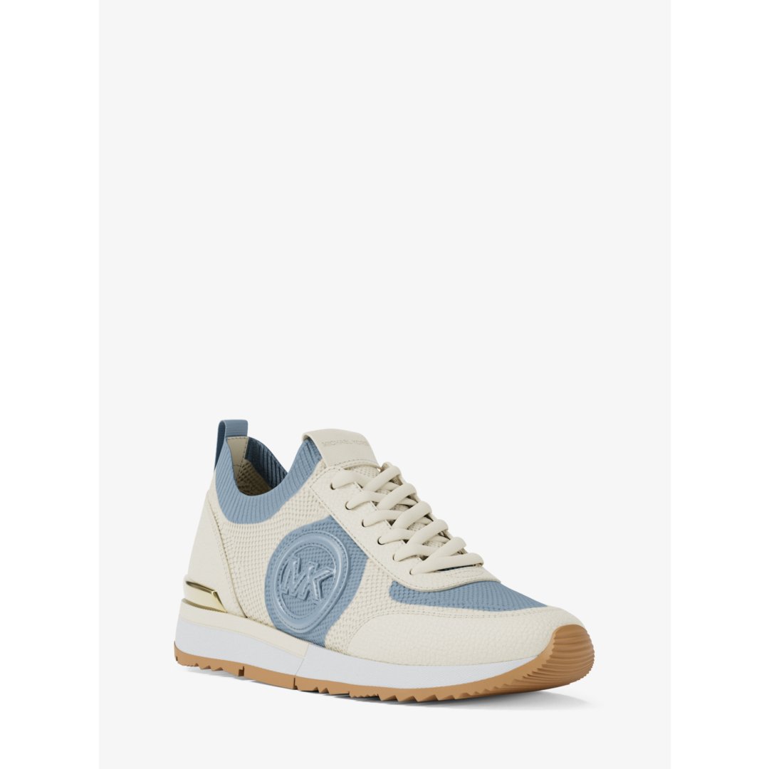 Michael Kors Jenkins Two-Tone Stretch Knit Trainer