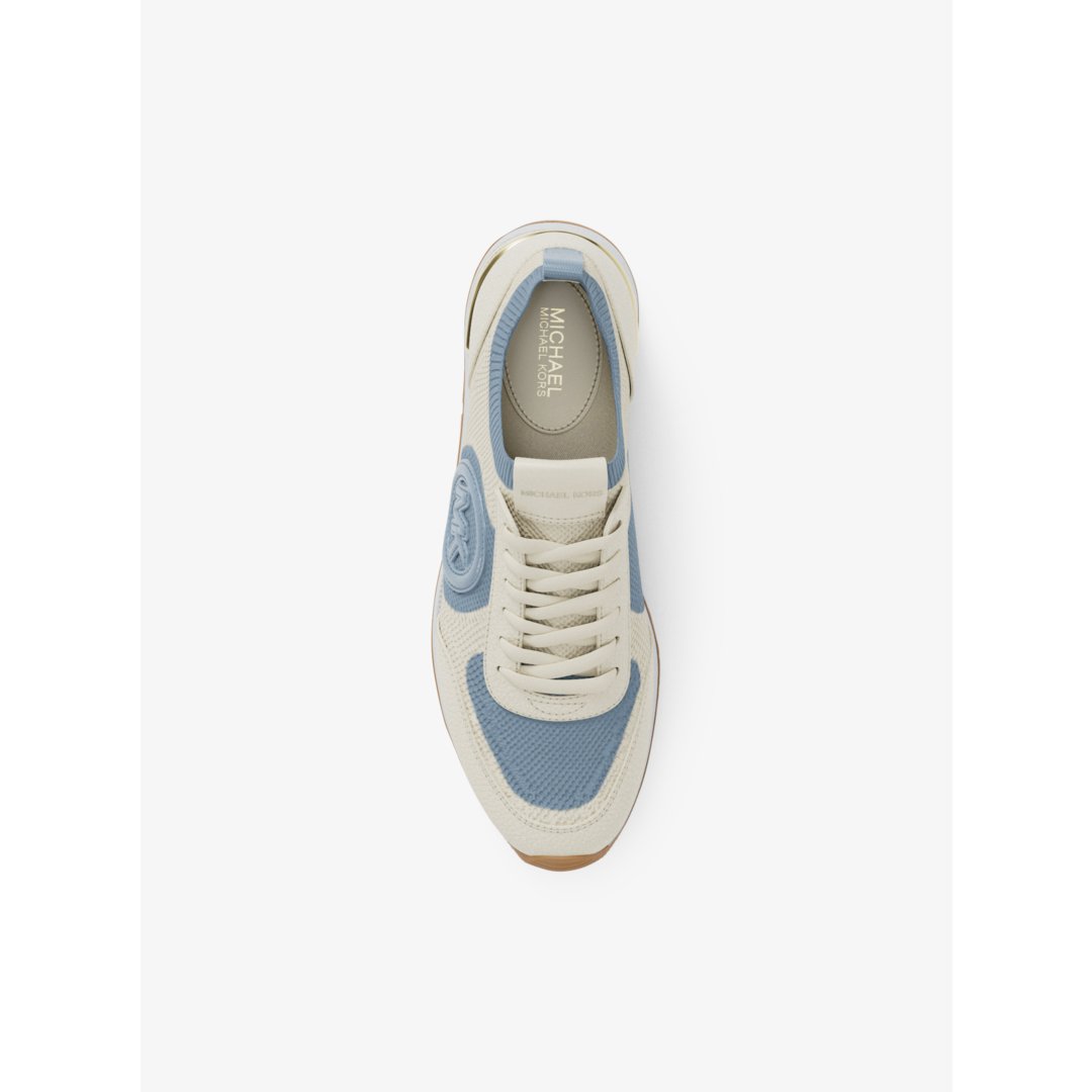 Michael Kors Jenkins Two-Tone Stretch Knit Trainer