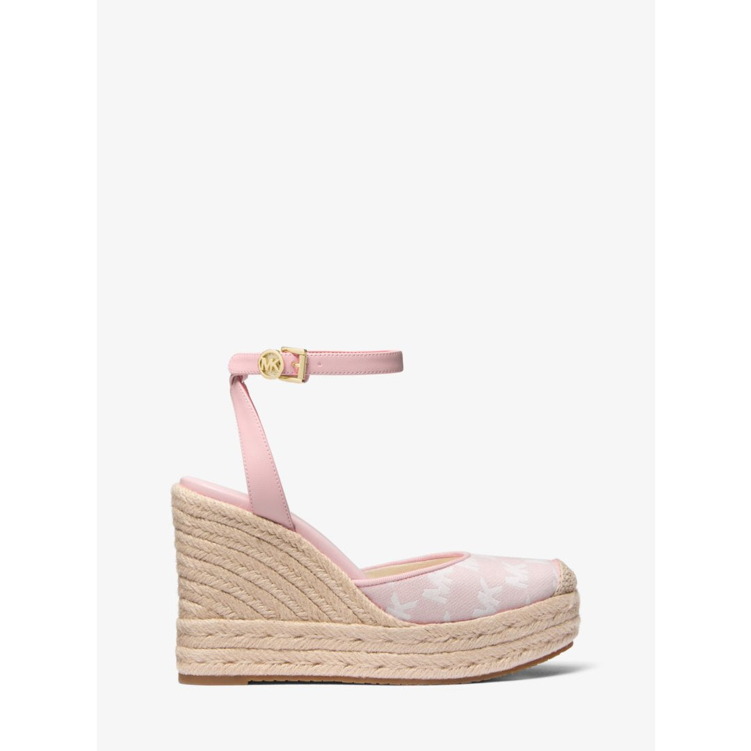 Michael Kors Larissa Logo Jacquard Espadrille Wedge