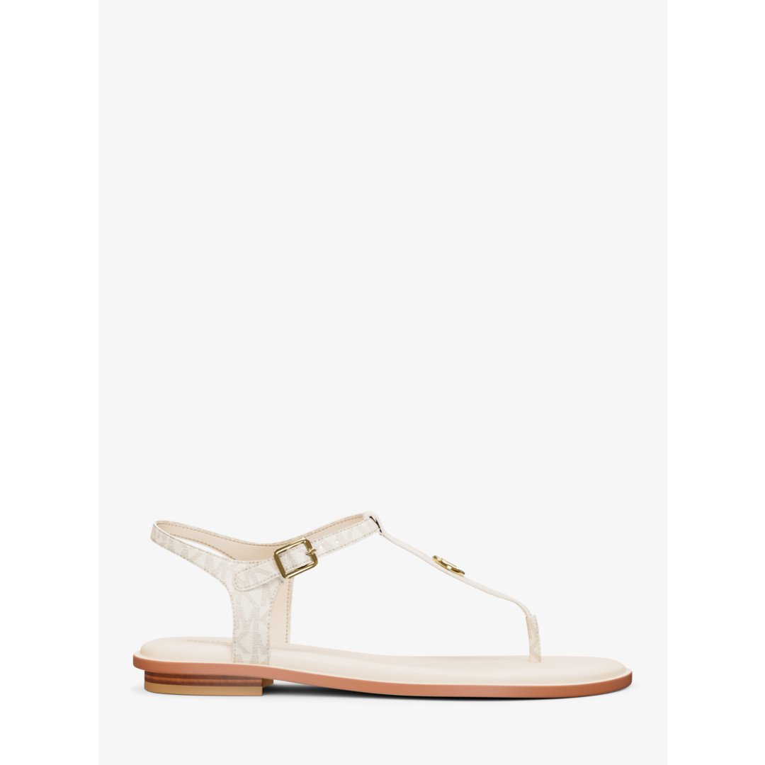 Michael Kors Mallory Signature Logo T-Strap Sandal