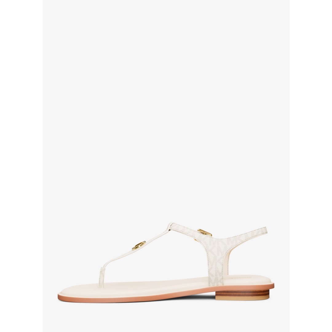 Michael Kors Mallory Signature Logo T-Strap Sandal