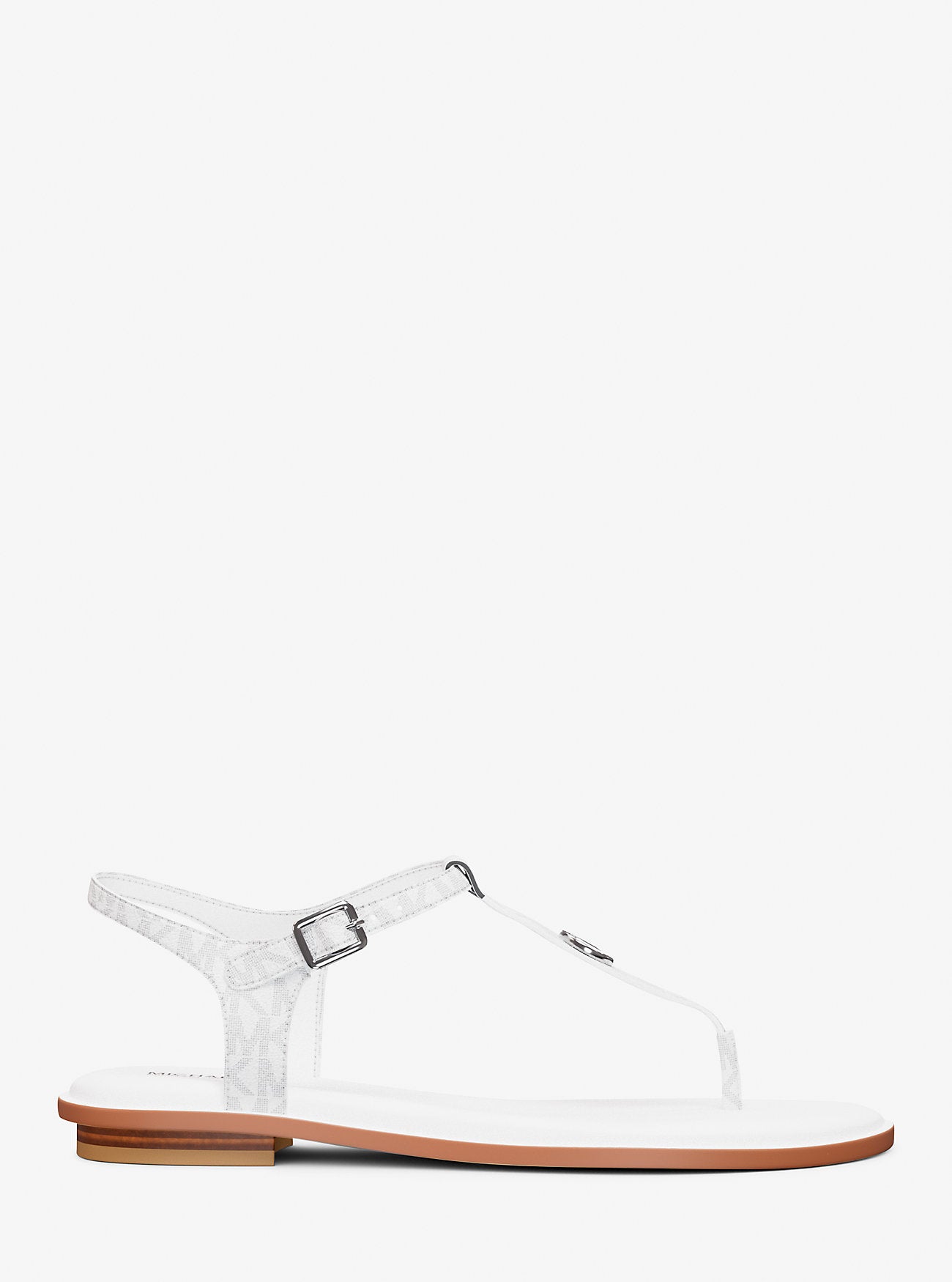 Mallory Signature Logo T-Strap Sandal Bright Wht Bright Wht