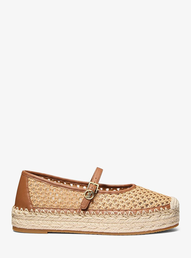 Michael Kors Belina Signature Logo Platform Espadrille LUGGAGE