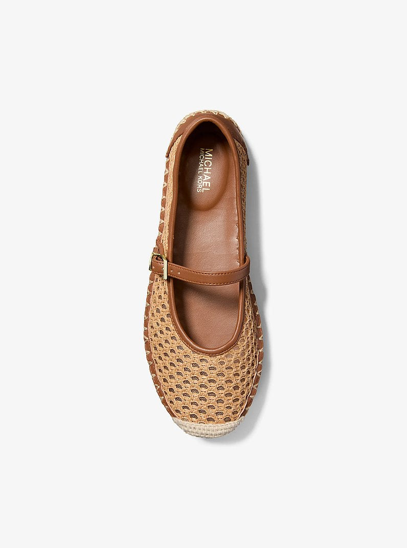 Michael Kors Belina Signature Logo Platform Espadrille LUGGAGE