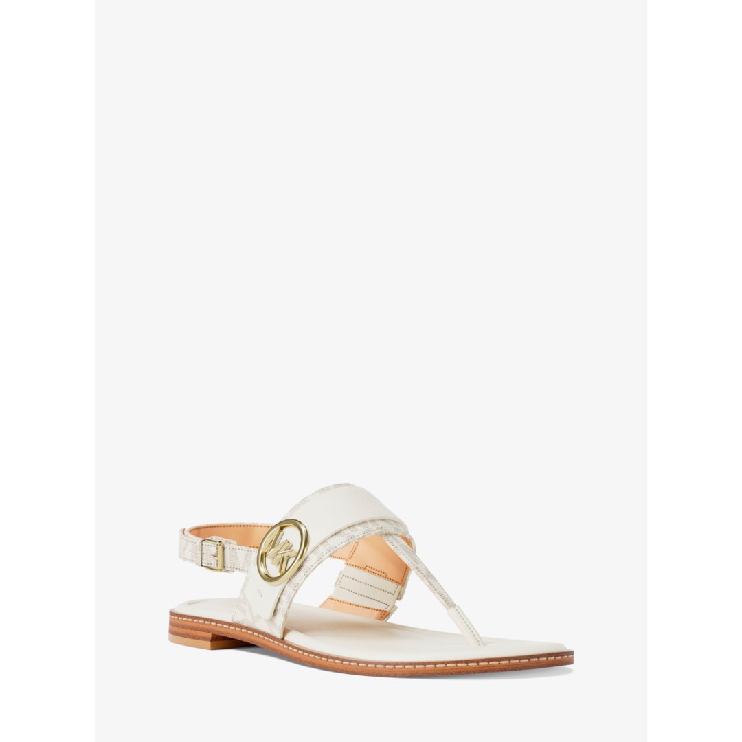 Michael Kors Carmen Signature Logo Thong Sandal