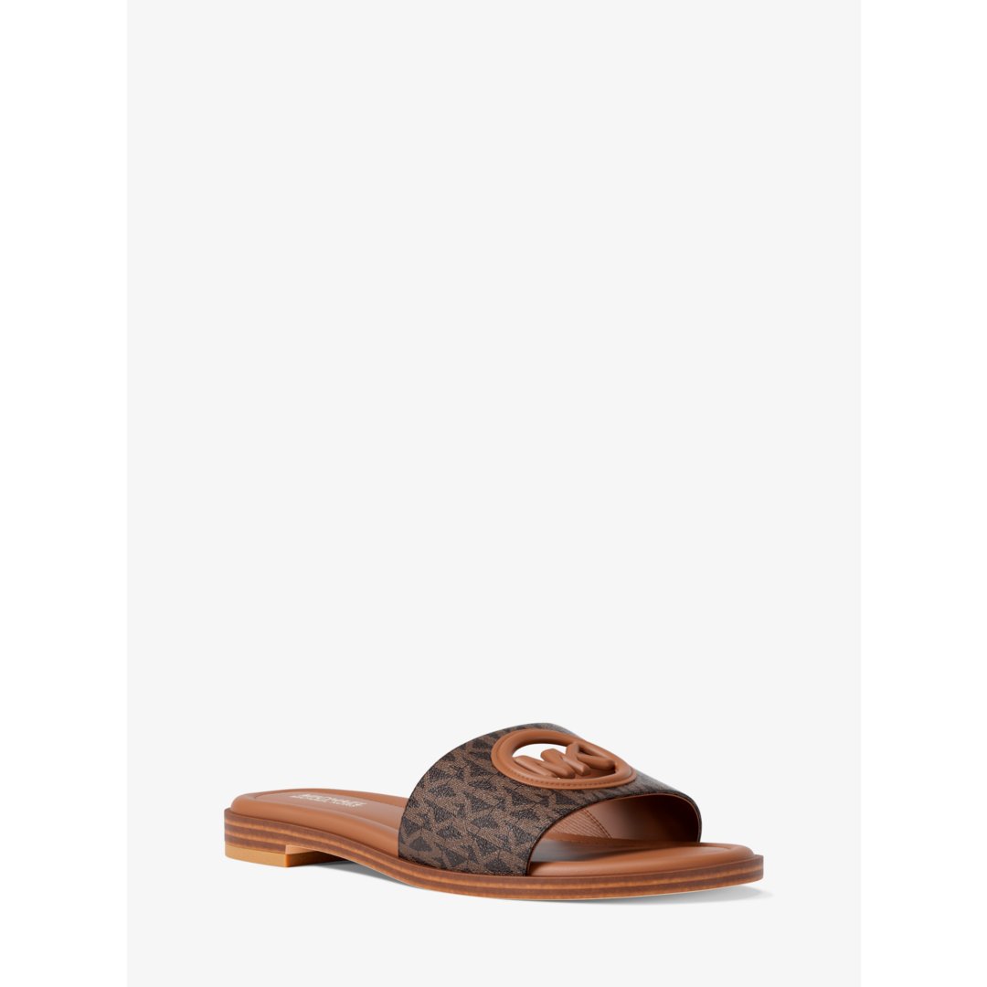 Michael Kors Carissa Signature Logo Slide Sandal