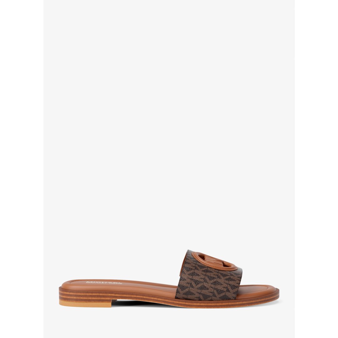 Michael Kors Carissa Signature Logo Slide Sandal