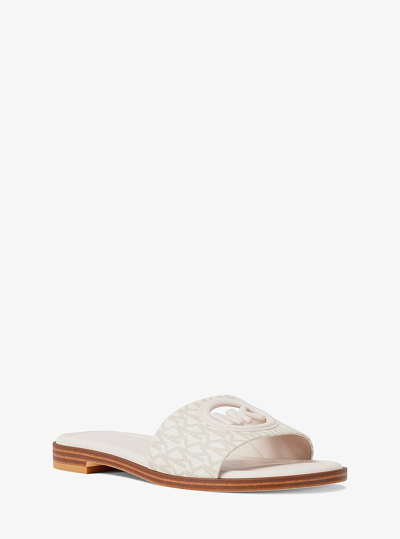 Michael Kors Carissa Signature Logo Slide Sandal